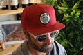 Kit Medium Profile Dark Brick Snapback - Brixton