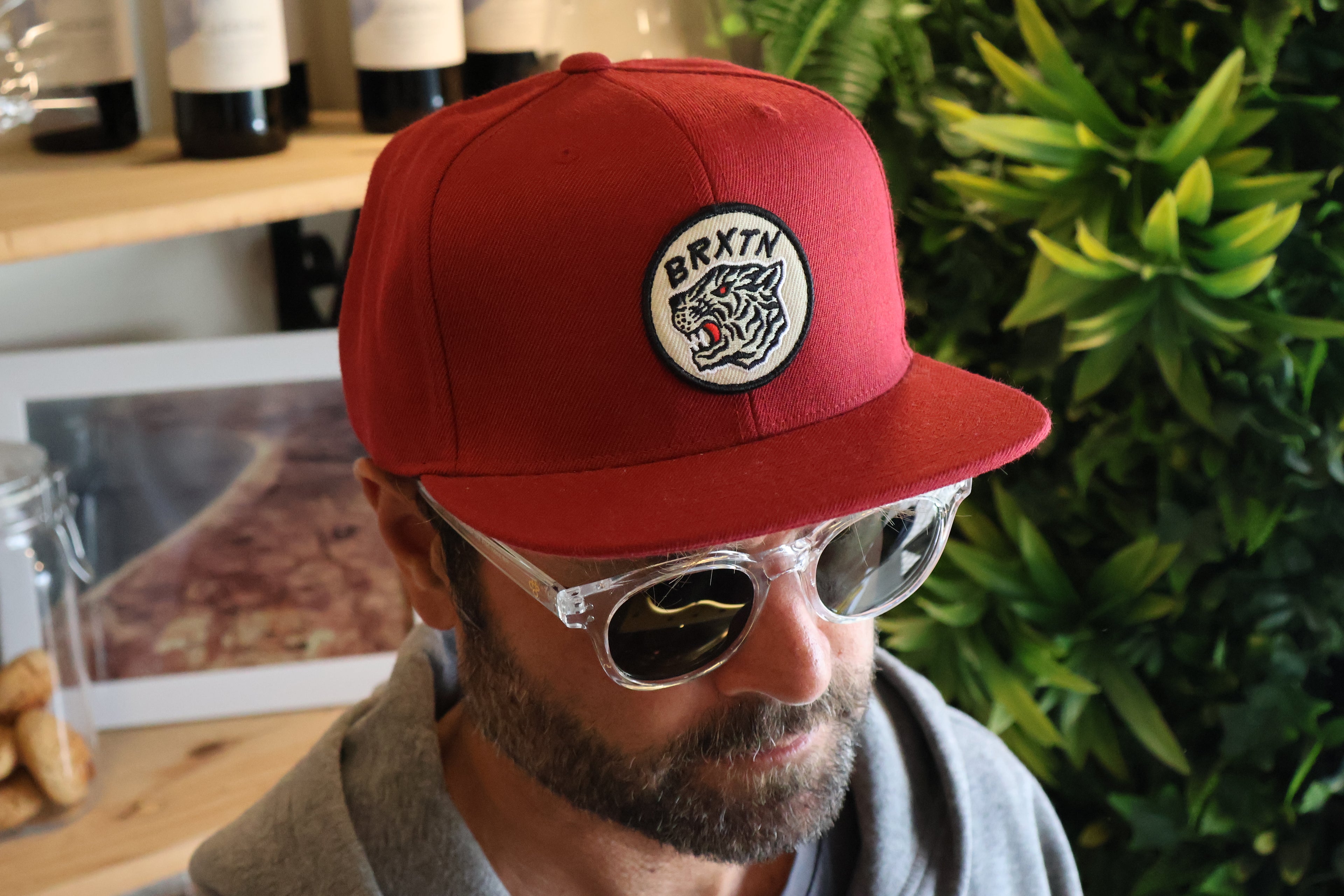 Kit Medium Profile Dark Brick Snapback - Brixton