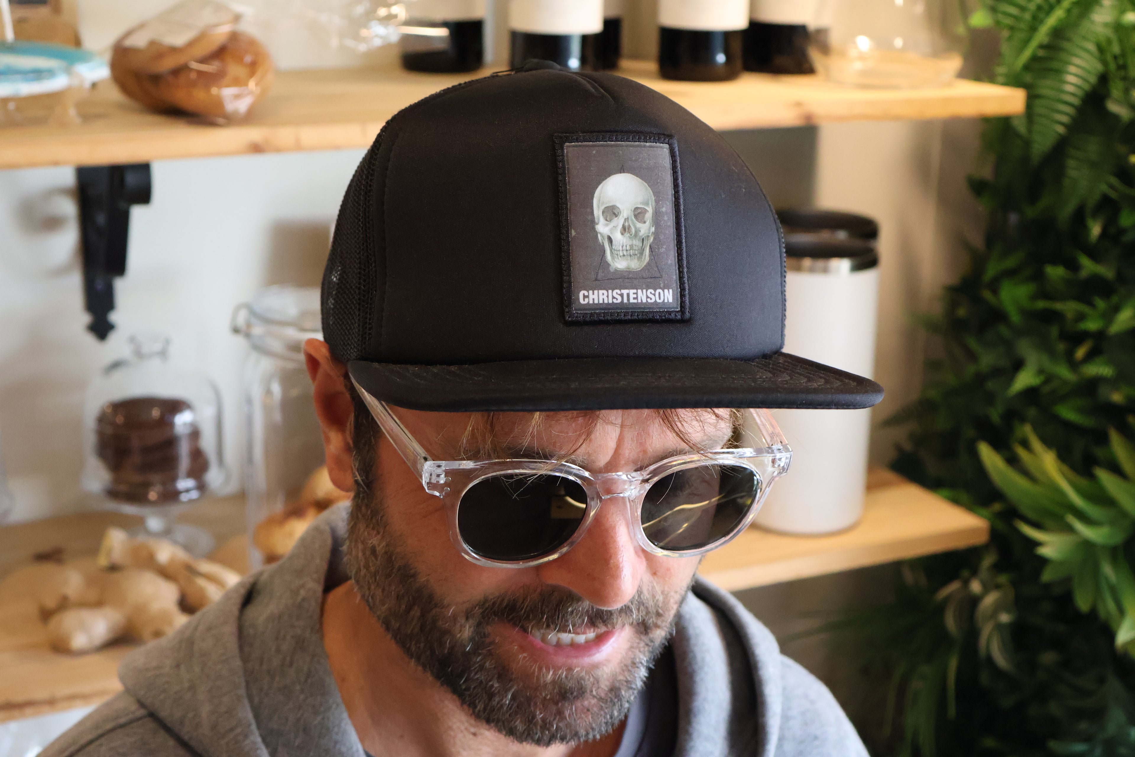 "Cigar Box Skull" Cap Christenson