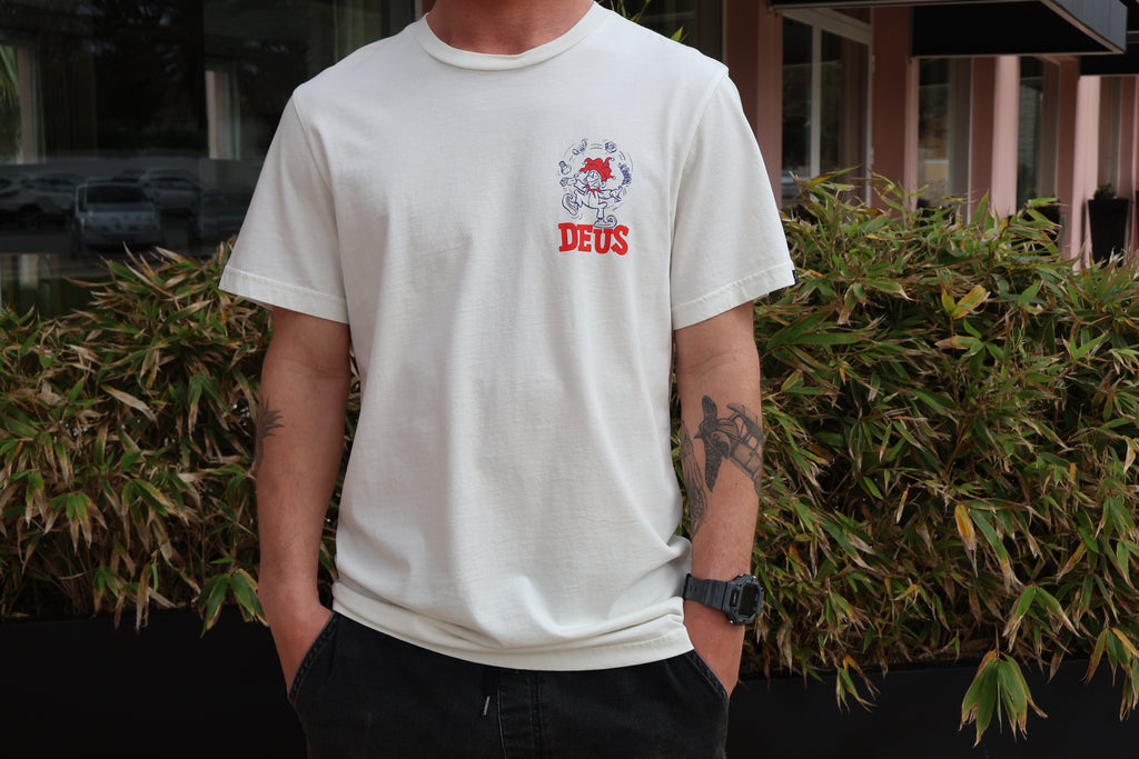 Deus Ex Machina T-Shirt New Redline - Vintage White