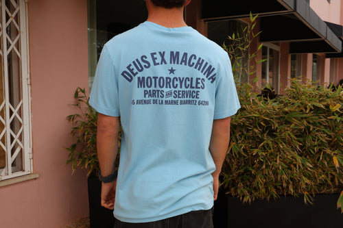 Biarritz Adress Sky Blue T-Shirt Deus Ex Machina