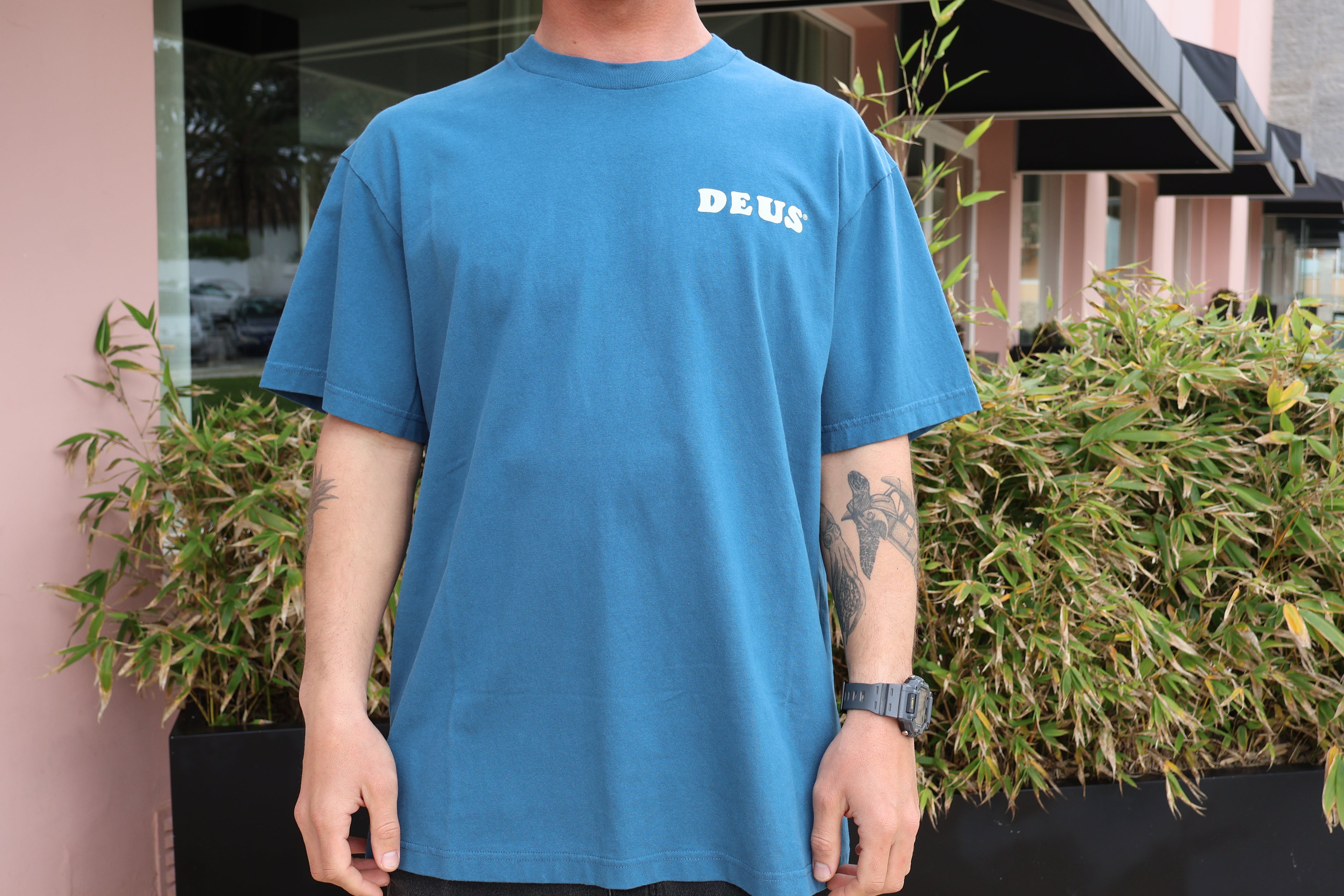Real Good Tee Moroccan Blue Deus Ex Machina