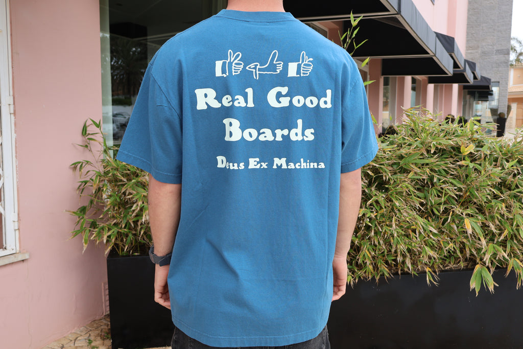 Real Good Tee Moroccan Blue Deus Ex Machina