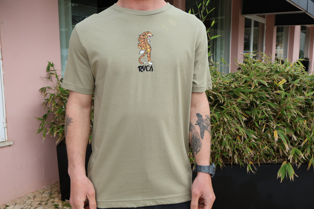Rvca Camiseta de manga curta Lost Paradise Tiger