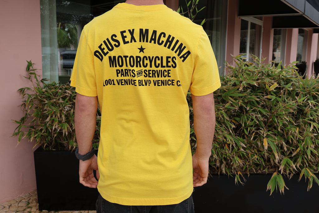 T-Shirt Venice Adress Solar Power Yellow Deus Ex Machina