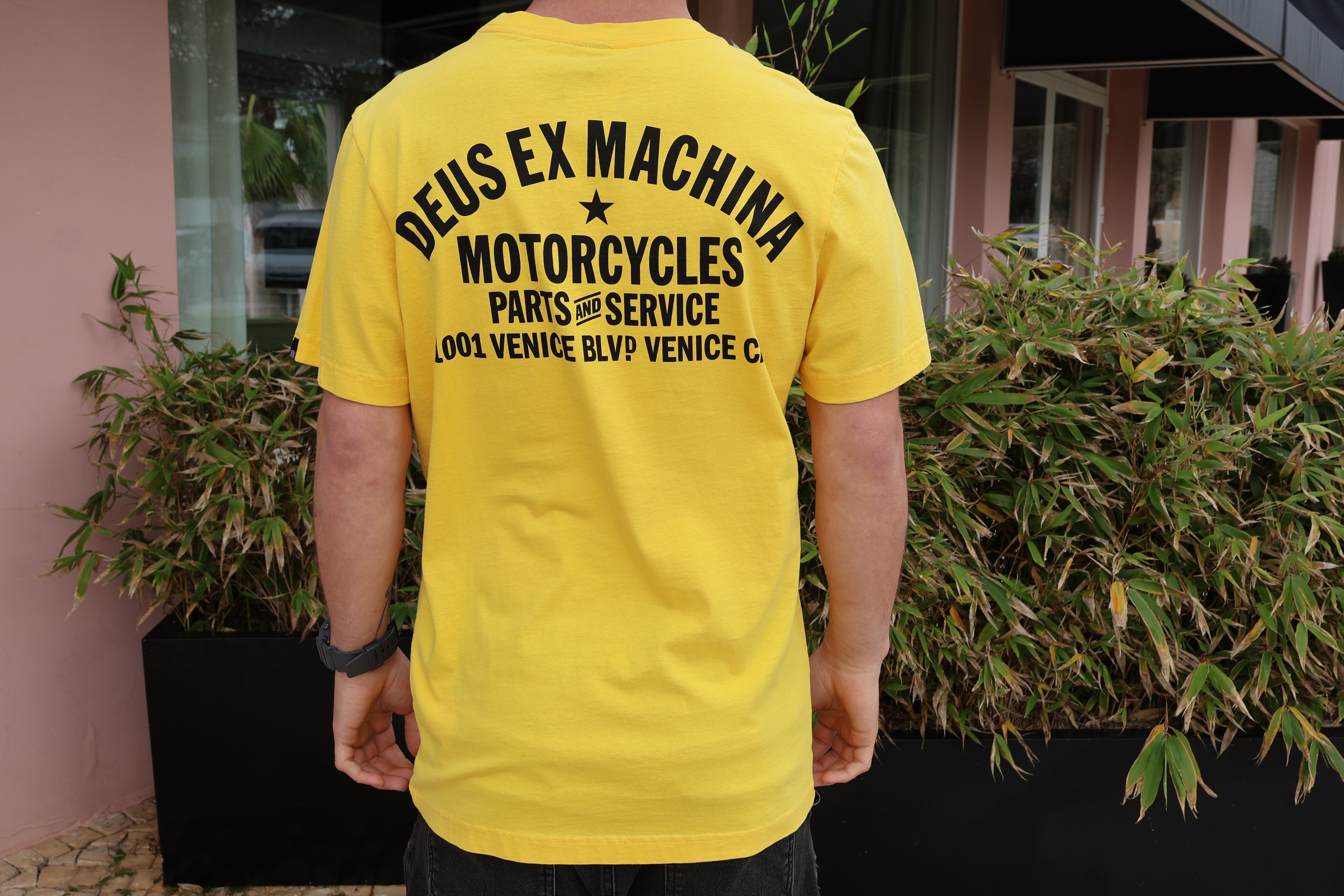T-Shirt Venice Adress Solar Power Yellow Deus Ex Machina