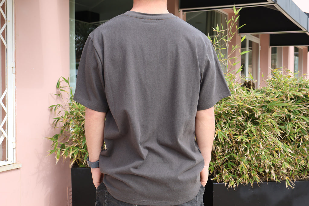 Heavy Vintage Pocket Emblem SS T-Shirt Charcoal