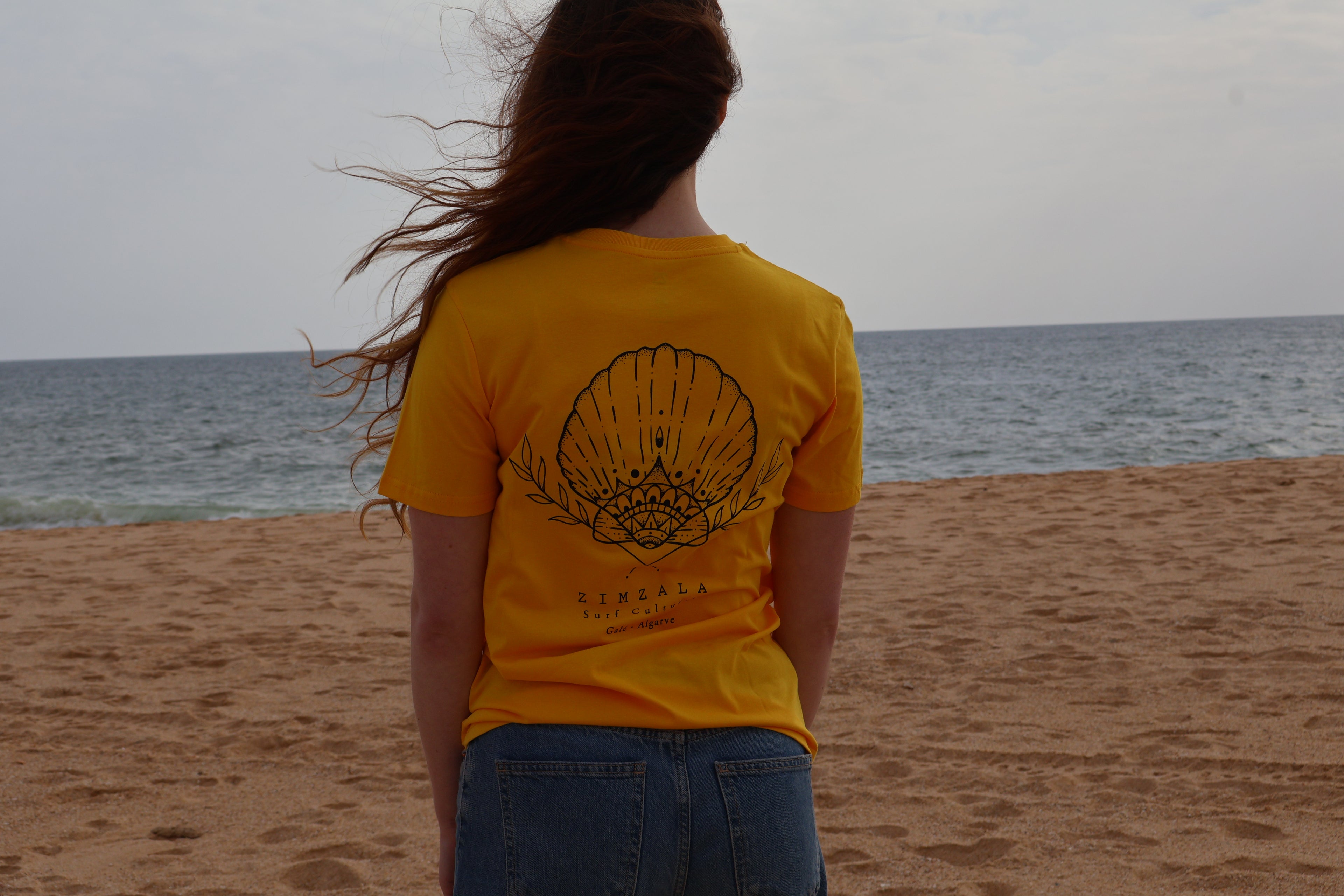 T-shirt Zimzala Yellow Shell