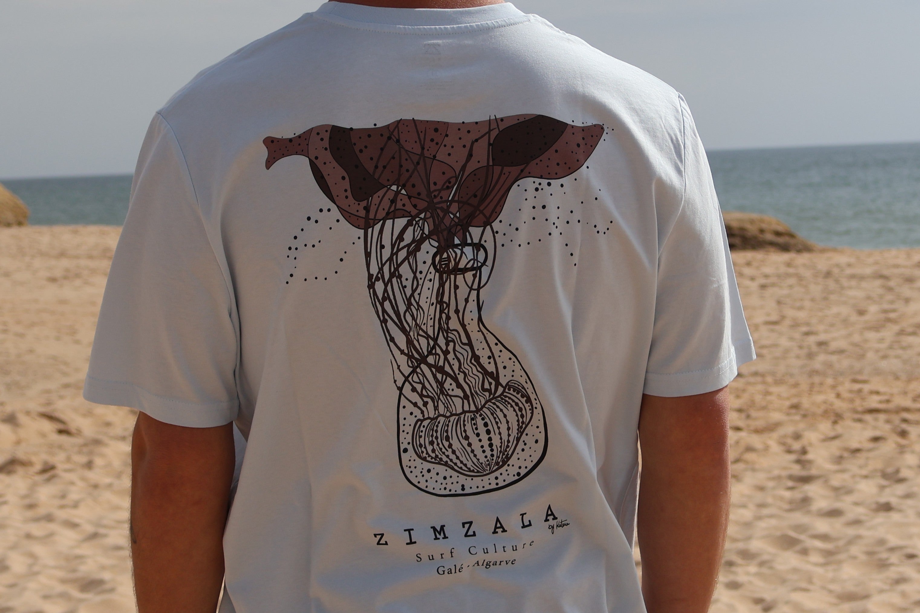 T-shirt Zimzala Ice Blue Jellyfish