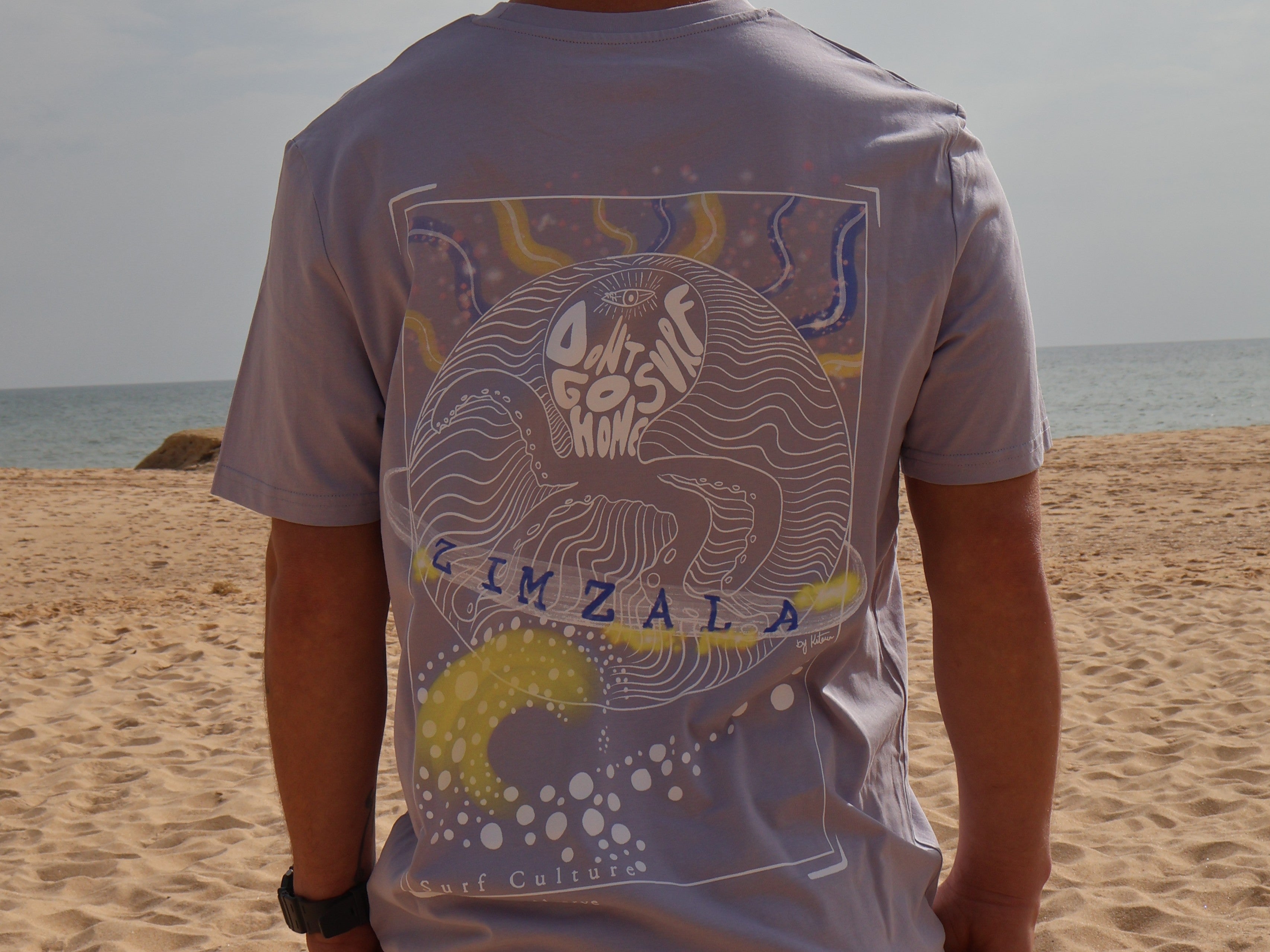 T-shirt Zimzala Lavanda Octopus